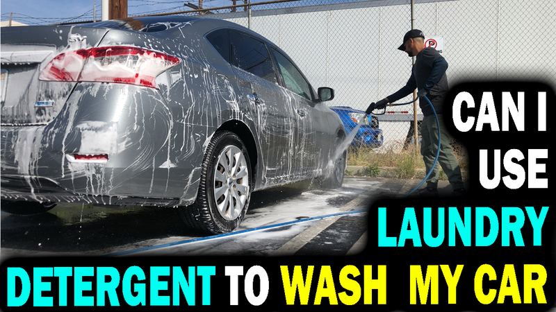 can i use laundry detergent to wash my car