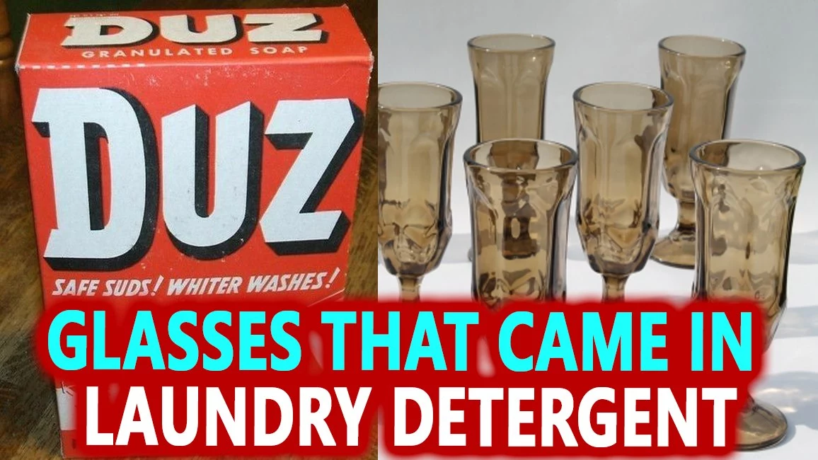 dishes and glasses that came in laundry detergent