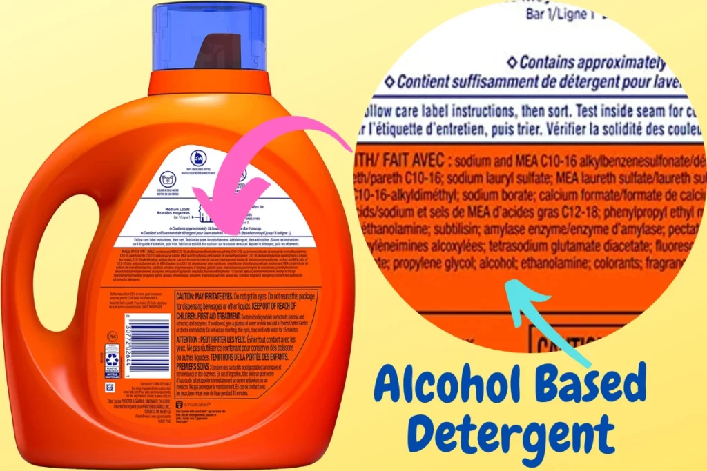 alcohol in detergent